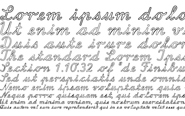specimens LA Outline DB font, sample LA Outline DB font, an example of writing LA Outline DB font, review LA Outline DB font, preview LA Outline DB font, LA Outline DB font