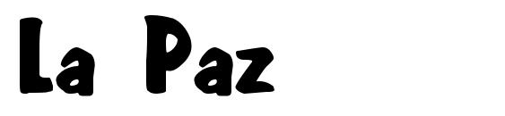 La Paz font, free La Paz font, preview La Paz font