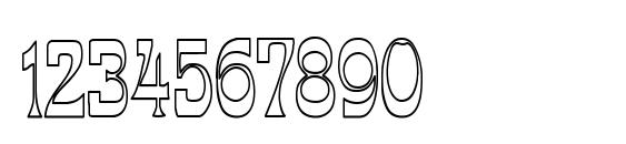 La rosa hollow cond Font, Number Fonts