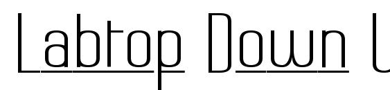 Labtop Down Under font, free Labtop Down Under font, preview Labtop Down Under font