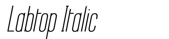 Labtop Italic font, free Labtop Italic font, preview Labtop Italic font