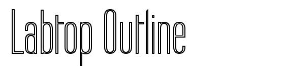 Labtop Outline font, free Labtop Outline font, preview Labtop Outline font