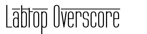 Labtop Overscore font, free Labtop Overscore font, preview Labtop Overscore font