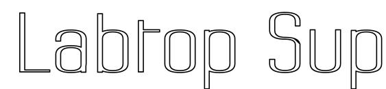 Labtop Superwide Outline Font