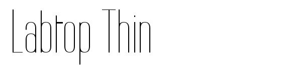 Labtop Thin font, free Labtop Thin font, preview Labtop Thin font