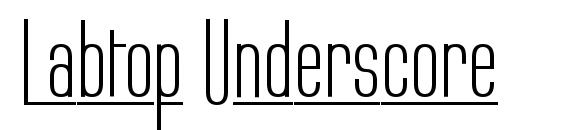 шрифт Labtop Underscore, бесплатный шрифт Labtop Underscore, предварительный просмотр шрифта Labtop Underscore