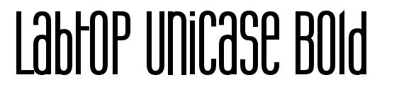 шрифт Labtop Unicase Bold, бесплатный шрифт Labtop Unicase Bold, предварительный просмотр шрифта Labtop Unicase Bold