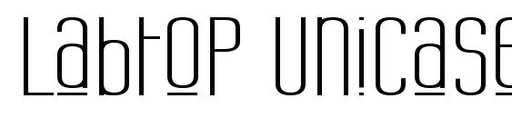 Labtop Unicase Upper Wide Font