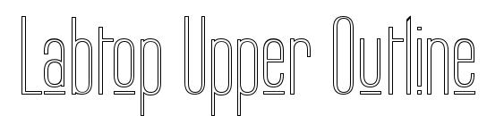 Labtop Upper Outline Font