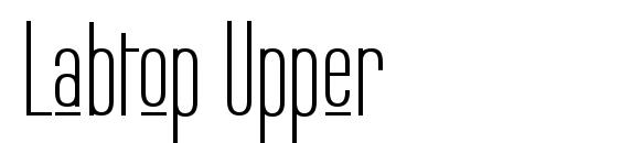 шрифт Labtop Upper, бесплатный шрифт Labtop Upper, предварительный просмотр шрифта Labtop Upper