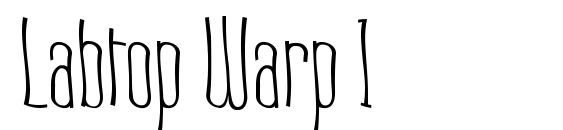 шрифт Labtop Warp 1, бесплатный шрифт Labtop Warp 1, предварительный просмотр шрифта Labtop Warp 1