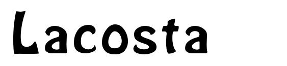 шрифт Lacosta, бесплатный шрифт Lacosta, предварительный просмотр шрифта Lacosta