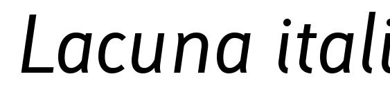 Шрифт Lacuna italic