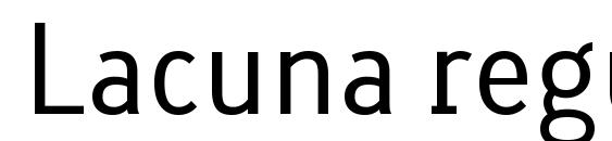 Шрифт Lacuna regular