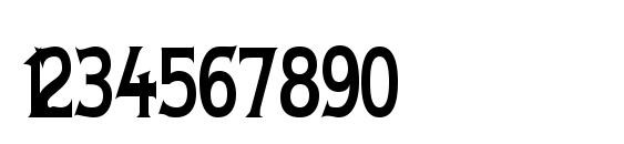 Lady Copra Narrow Font, Number Fonts