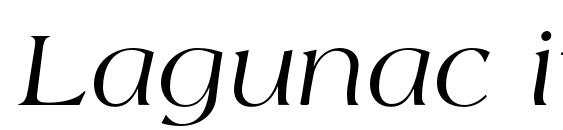 шрифт Lagunac italic, бесплатный шрифт Lagunac italic, предварительный просмотр шрифта Lagunac italic