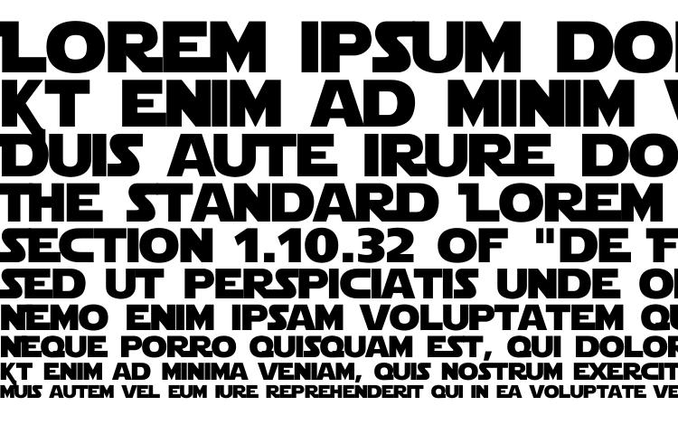 specimens Lah Wars font, sample Lah Wars font, an example of writing Lah Wars font, review Lah Wars font, preview Lah Wars font, Lah Wars font