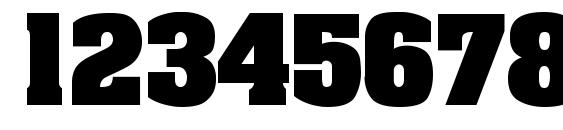 Lakeland bold Font, Number Fonts