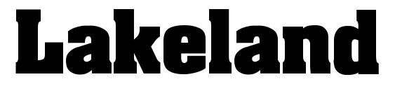 Lakeland bold Font