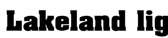 Lakeland light font, free Lakeland light font, preview Lakeland light font