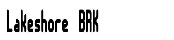 Lakeshore BRK Font
