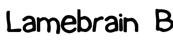 Lamebrain BRK font, free Lamebrain BRK font, preview Lamebrain BRK font