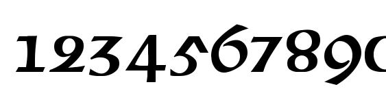 Lancaster bold Font, Number Fonts