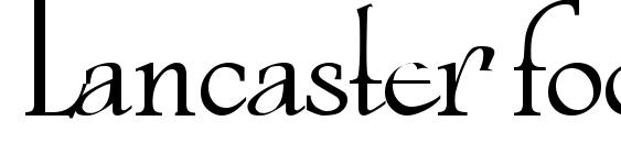 Lancaster footlight font, free Lancaster footlight font, preview Lancaster footlight font