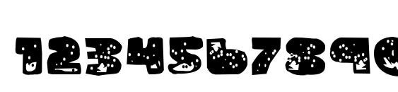 Land Shark Grunge Font, Number Fonts