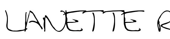 LANETTE Regular Font