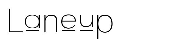 шрифт Laneup, бесплатный шрифт Laneup, предварительный просмотр шрифта Laneup