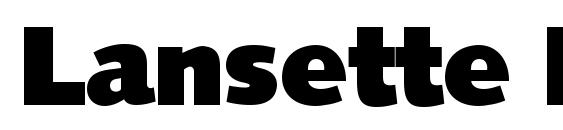 Lansette Display SSi Font