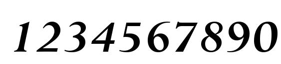 Lapidary 333 Bold Italic BT Font, Number Fonts