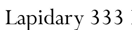 шрифт Lapidary 333 BT, бесплатный шрифт Lapidary 333 BT, предварительный просмотр шрифта Lapidary 333 BT