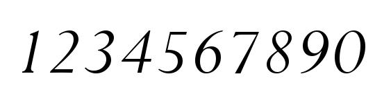 Lapidary 333 Italic BT Font, Number Fonts
