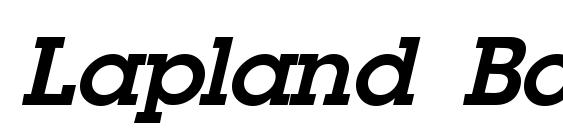 Шрифт Lapland Bold Italic