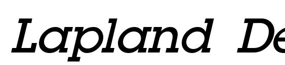 Шрифт Lapland Demibold Italic