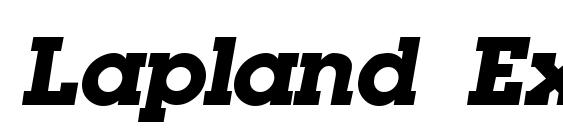 Lapland ExtraBold Italic Font