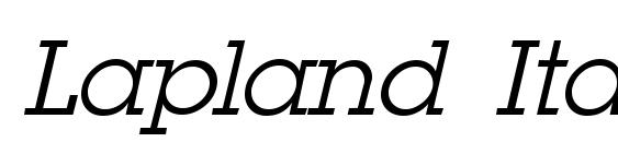 Lapland Italic font, free Lapland Italic font, preview Lapland Italic font