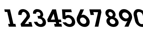 LaplandLefty Bold Font, Number Fonts