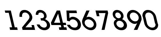 LaplandLeftyDemibold Regular Font, Number Fonts