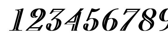 Lara bold italic Font, Number Fonts