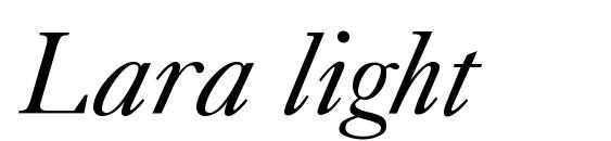 Lara light Font