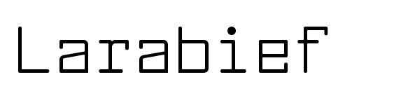 Larabief font, free Larabief font, preview Larabief font