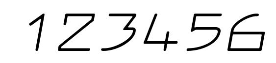 LarabiefontEx Italic Font, Number Fonts