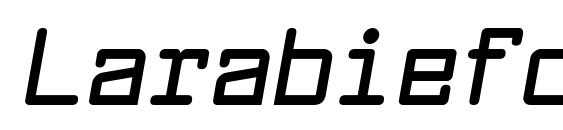 шрифт LarabiefontRg BoldItalic, бесплатный шрифт LarabiefontRg BoldItalic, предварительный просмотр шрифта LarabiefontRg BoldItalic