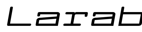 шрифт LarabiefontXt BoldItalic, бесплатный шрифт LarabiefontXt BoldItalic, предварительный просмотр шрифта LarabiefontXt BoldItalic