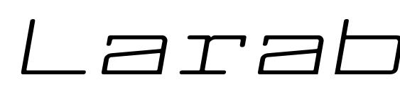 Шрифт LarabiefontXt Italic