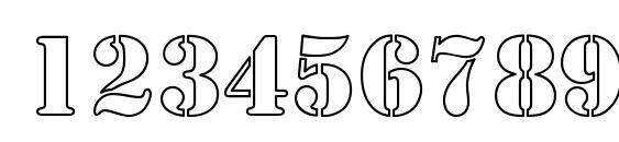 Larchmere hollow cond Font, Number Fonts