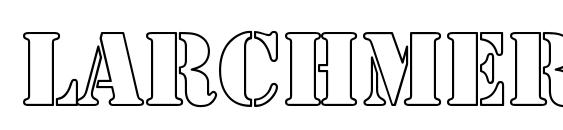 Larchmere hollow cond font, free Larchmere hollow cond font, preview Larchmere hollow cond font